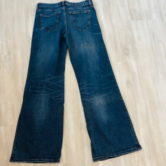 Express Super Wide Leg Low Rise Jeans - size 8L - Picture 5 of 6